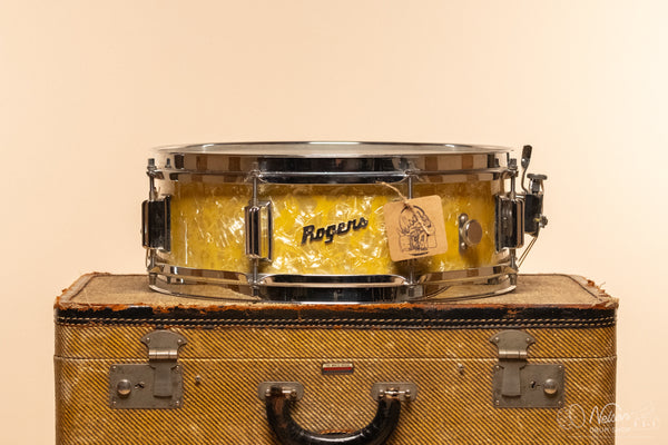 1960s Rogers Cleveland-Era "Tower" in White Marine Pearl - 5x14