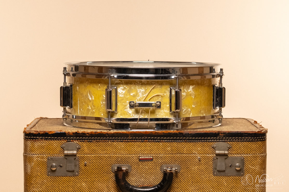 1960s Rogers Cleveland-Era "Tower" in White Marine Pearl - 5x14