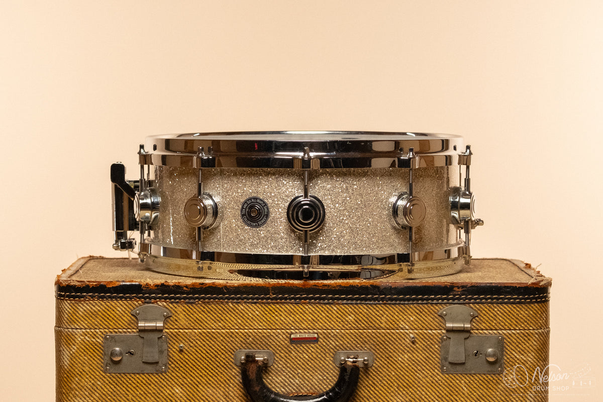 Used DW Collector's Series '10 & 6' in Silver Glass Glitter - 5.5x14