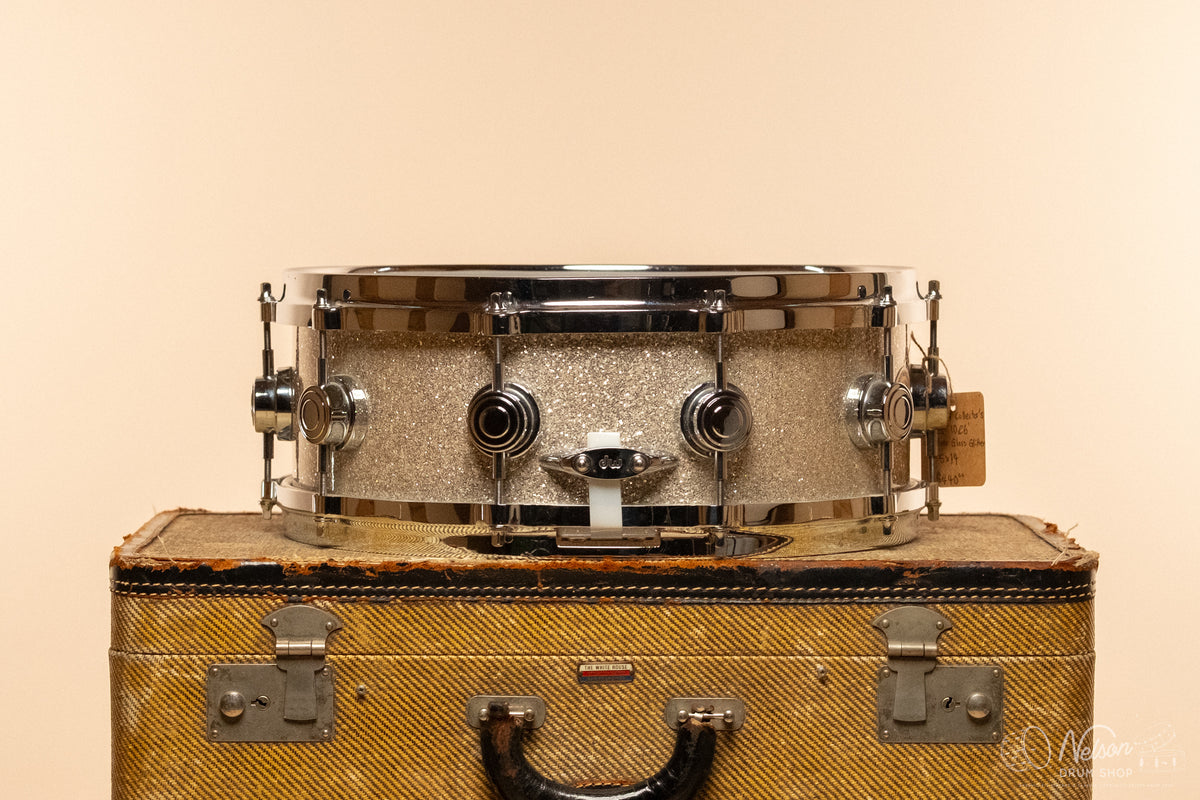 Used DW Collector's Series '10 & 6' in Silver Glass Glitter - 5.5x14