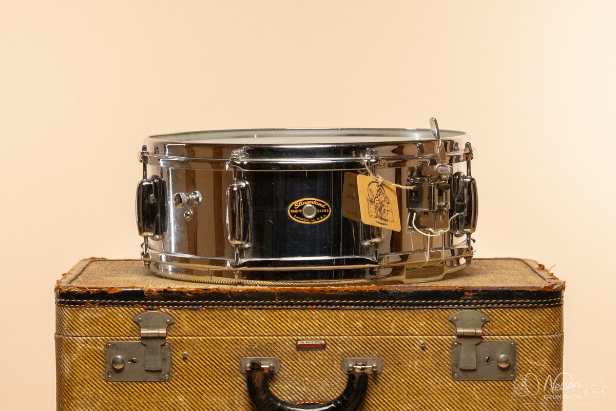 1950s/60s Slingerland No. 145 Chrome Over Brass - 5x14