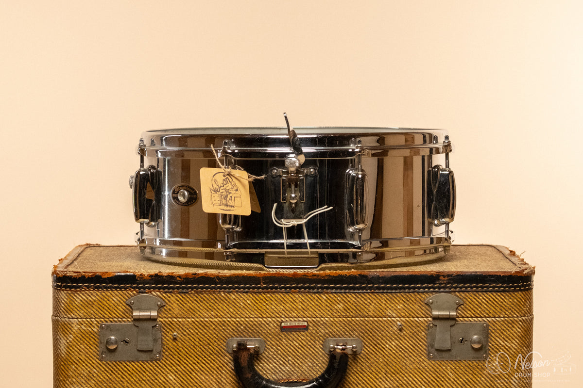 1950s/60s Slingerland No. 145 Chrome Over Brass - 5x14