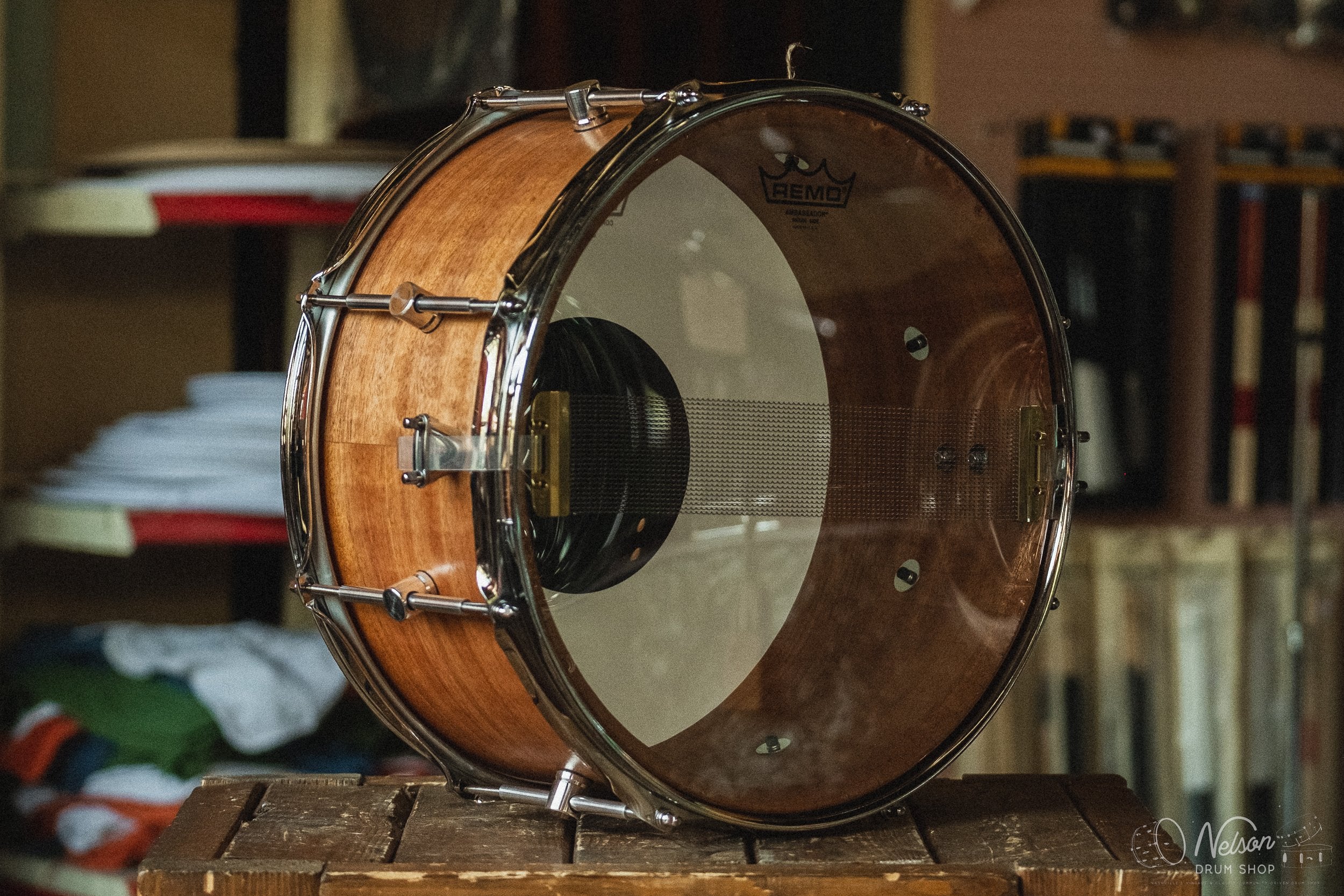 Kerf Drums Ribbon Mahogany in Natural - 7x14 – Nelson Drum Shop
