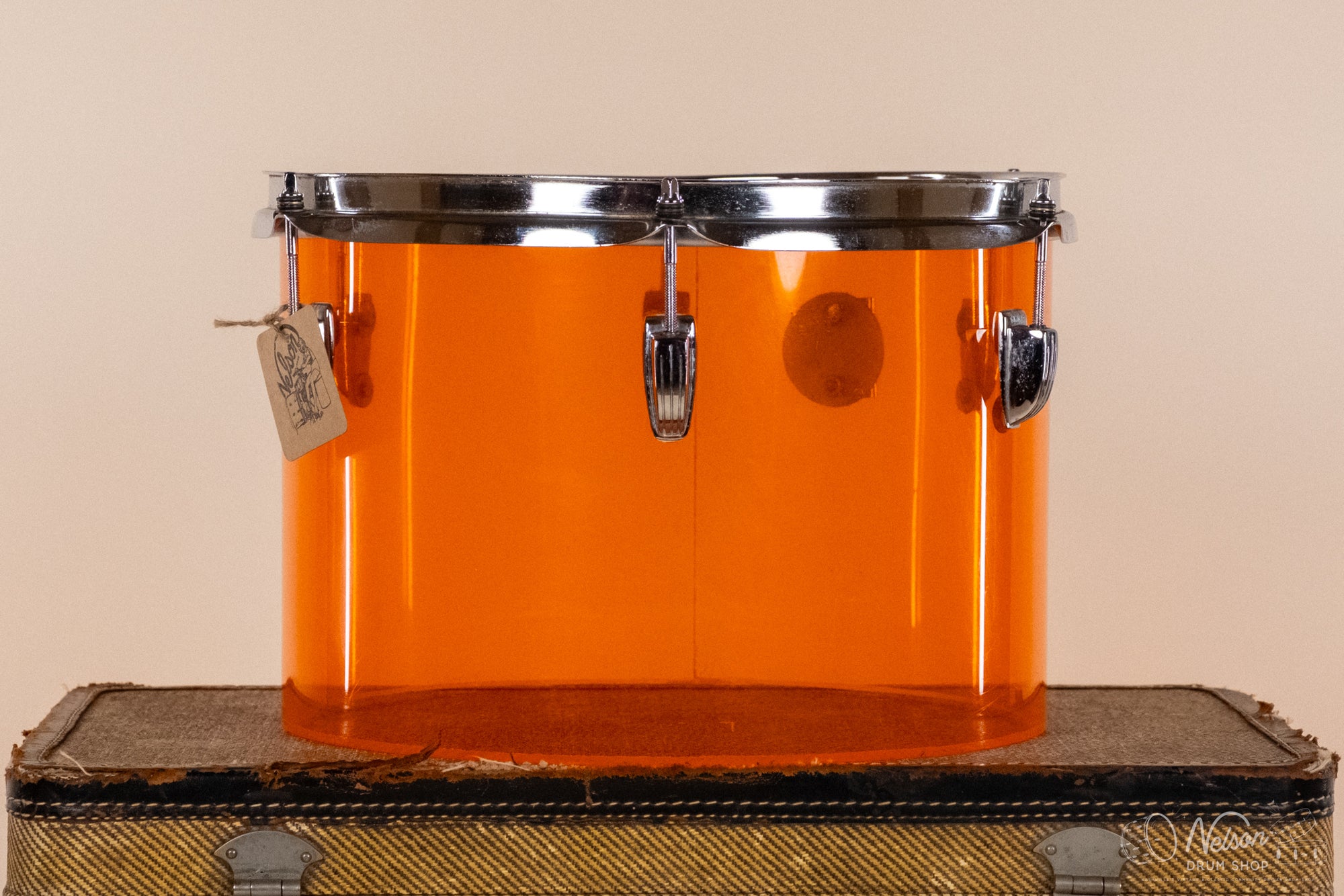 1970s Ludwig / RCI Vistalite Amber Concert Tom - 9x13