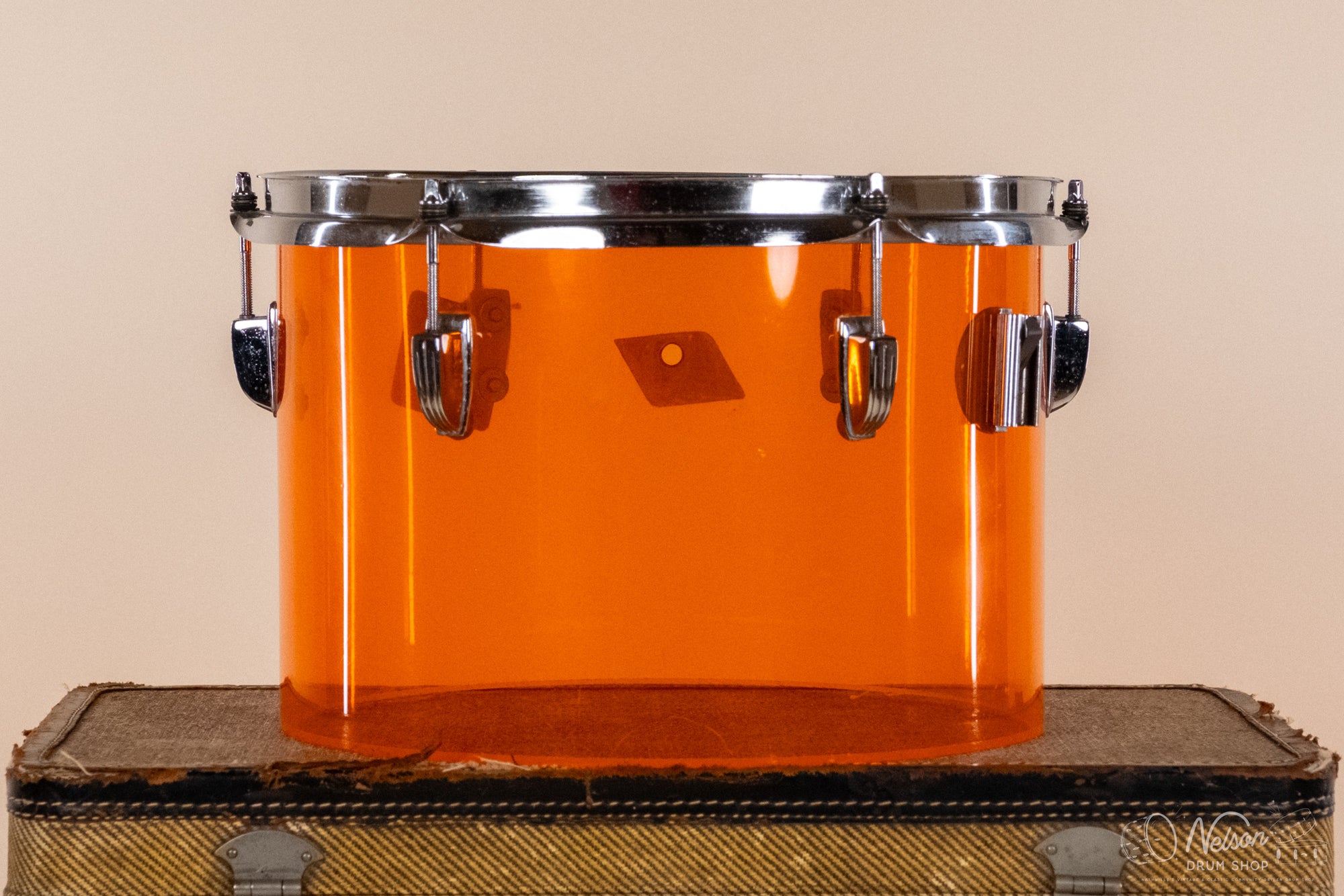1970s Ludwig / RCI Vistalite Amber Concert Tom - 9x13