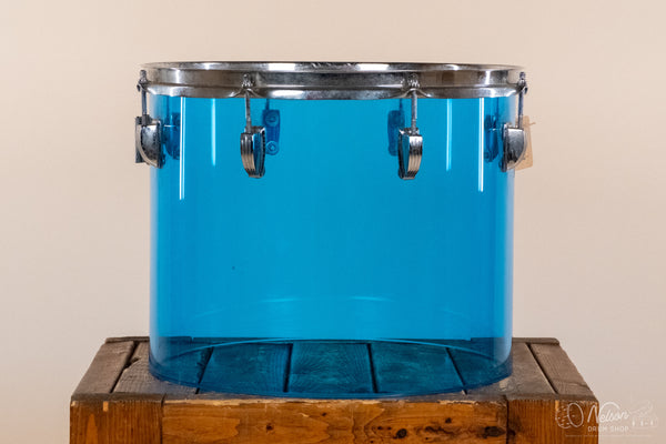1970s Ludwig Vistalite Blue Concert Tom - 12x15
