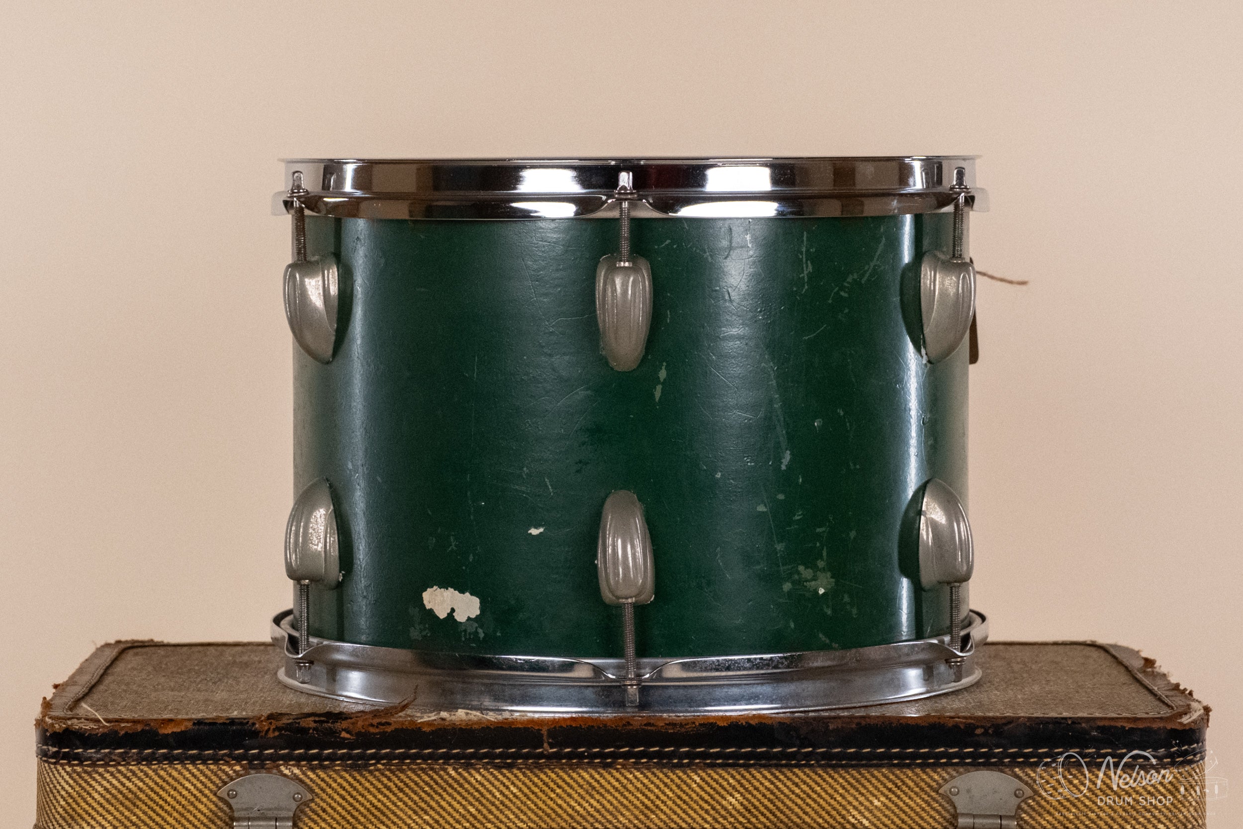 USA VINTAGE SEARS DRUM MAJOR 1937年 本物広告 1940s Slingerland Rack Tom refinished in Green Paint - 9x13