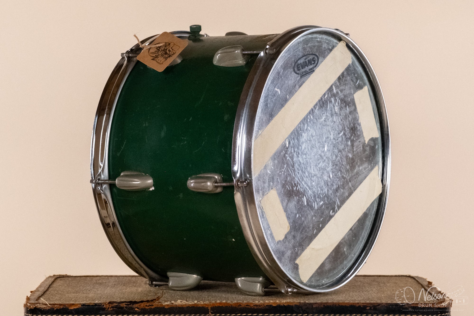 1940s Slingerland Rack Tom refinished in Green Paint - 9x13