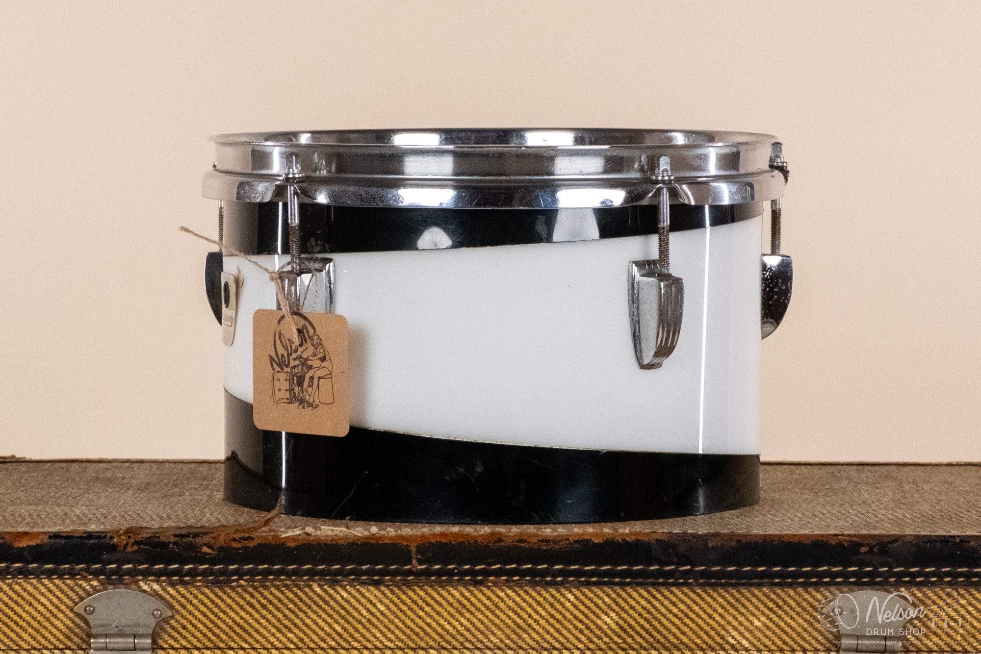 1970s Ludwig VIstalite Pattern D in Black/White - 6.5x10