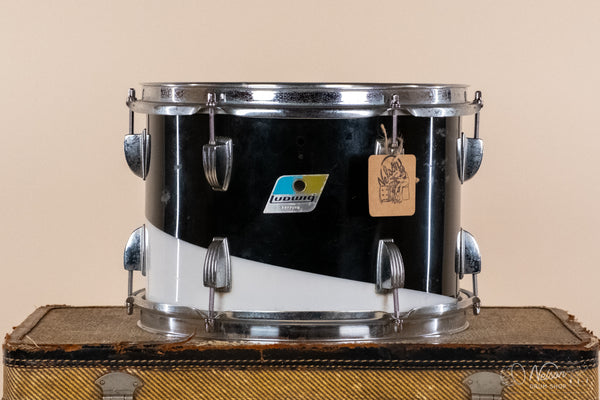 1970s Ludwig Vistalite Pattern E in Black/White - 8x12