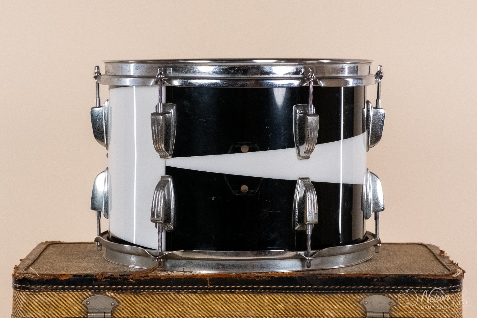 1970s Ludwig Vistalite Pattern D in Black/White - 9x13