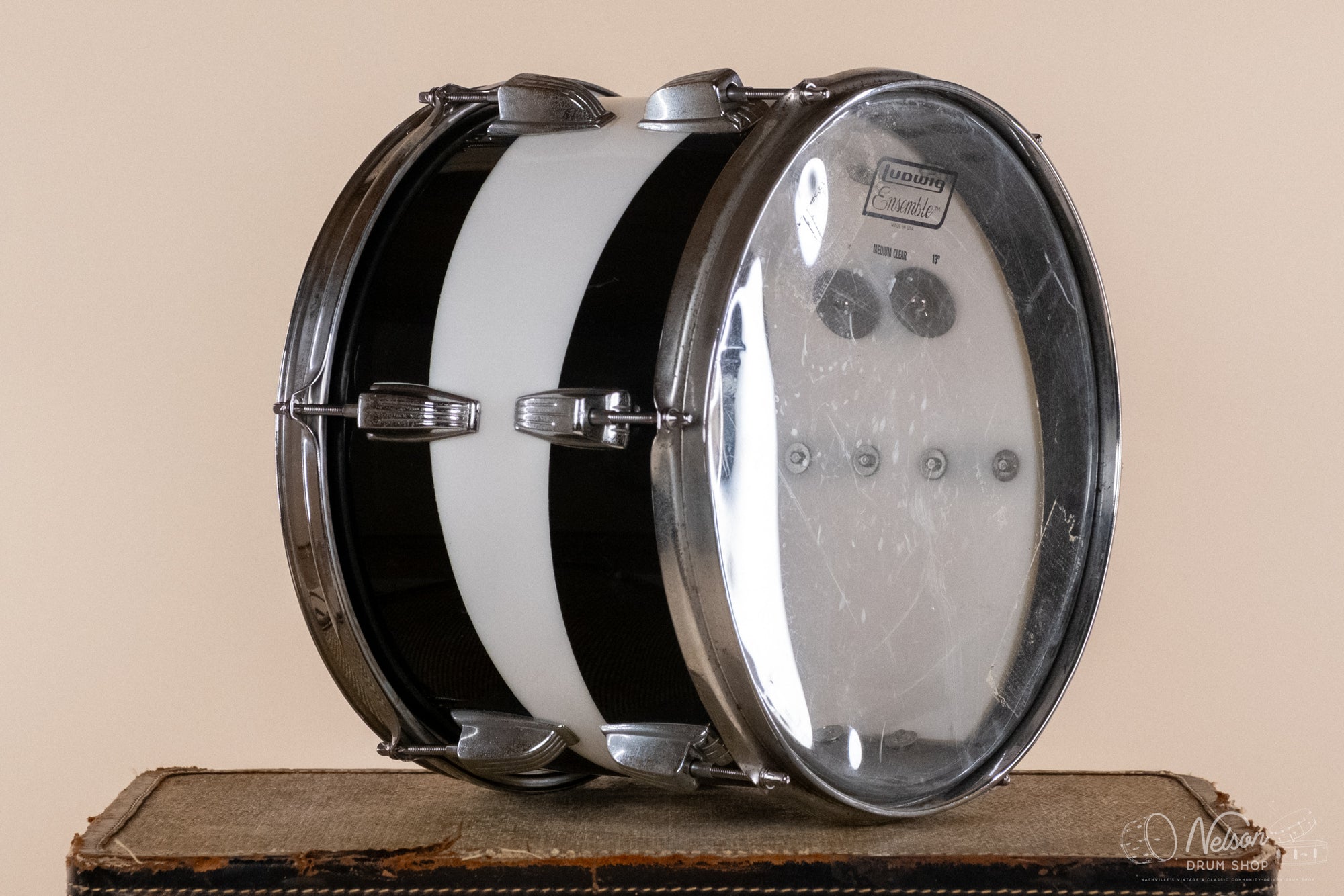 1970s Ludwig Vistalite Pattern D in Black/White - 9x13