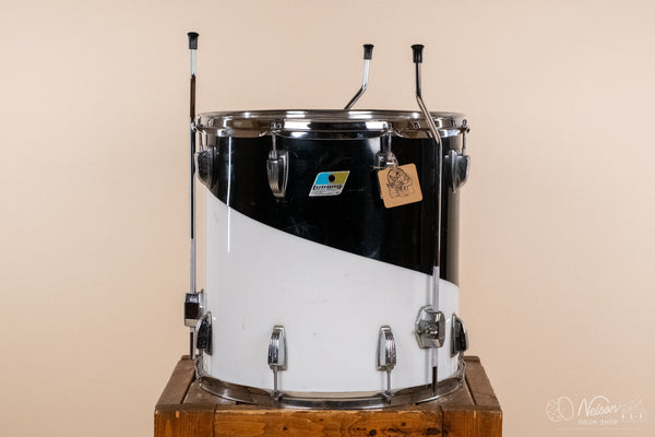 1970s Ludwig Vistalite Pattern E in Black/White - 16x16
