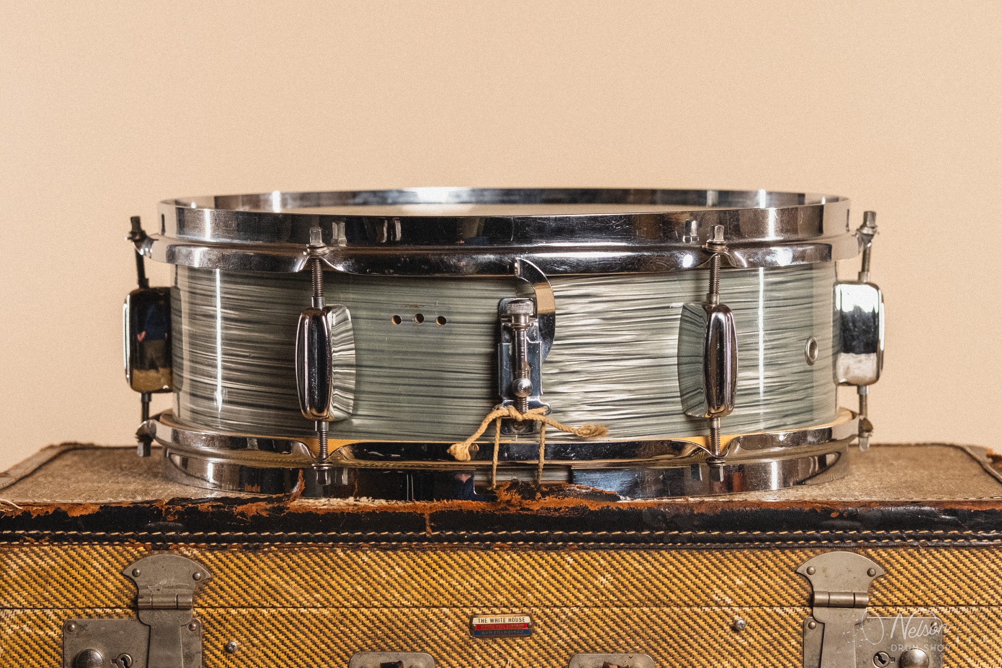 1960s Rogers Luxor in Steel Grey Ripple Pearl - 5x14 1960s Rogers Luxor in Steel Grey Ripple Pearl - 5x14