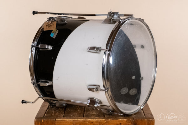 1970s Ludwig Vistalite Pattern E in Black/White - 16x16