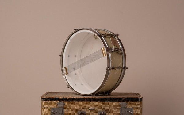 1930s Leedy & Strupe 6 lug in White Marine Pearl - 5x14