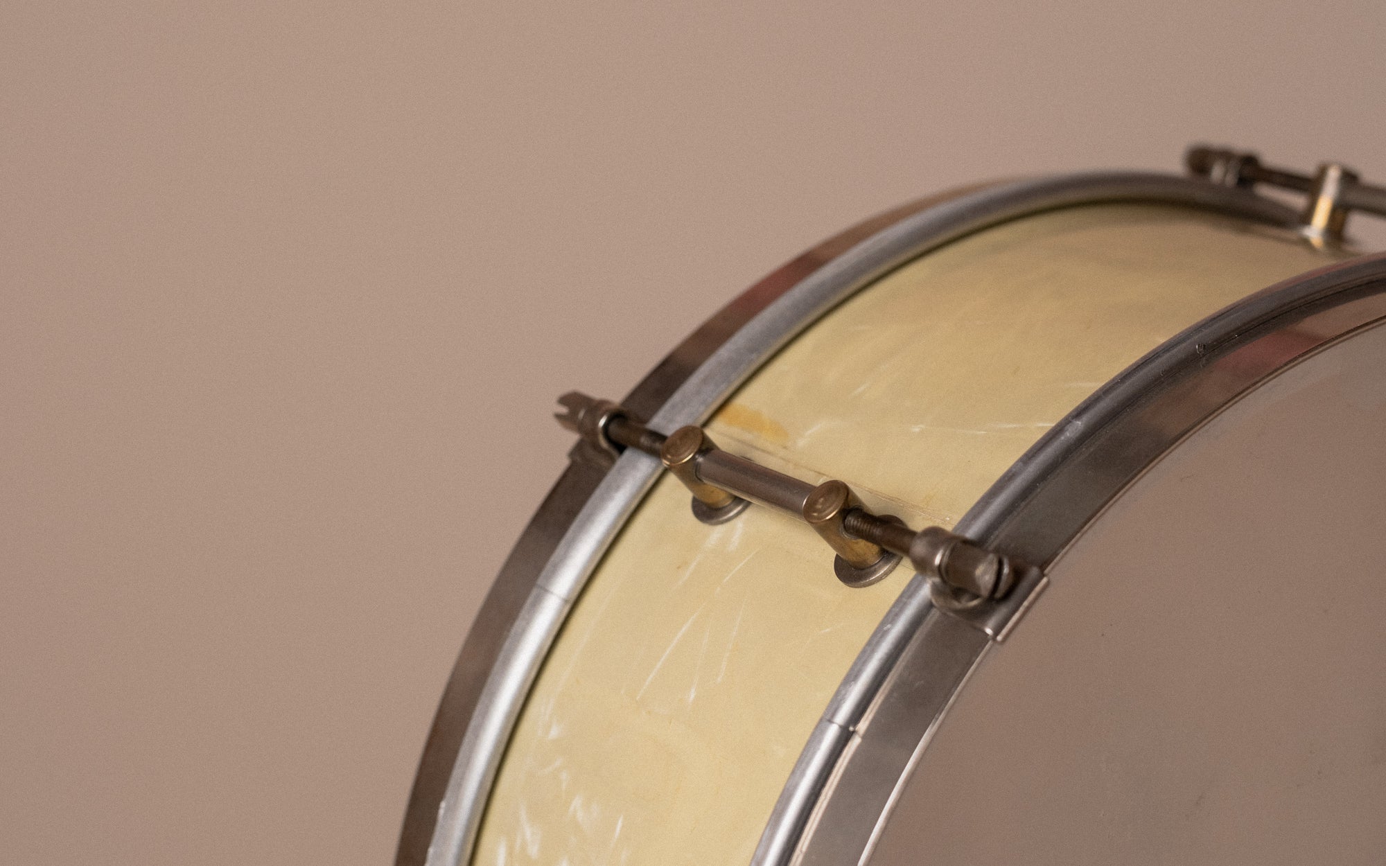 1930s Leedy & Strupe 6 lug in White Marine Pearl - 5x14