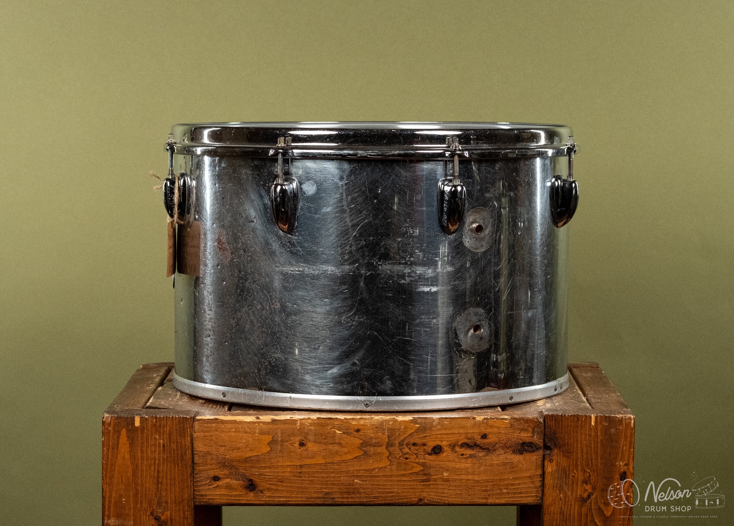 1970s Slingerland Concert Tom in Chrome - 10x16 – Nelson Drum Shop