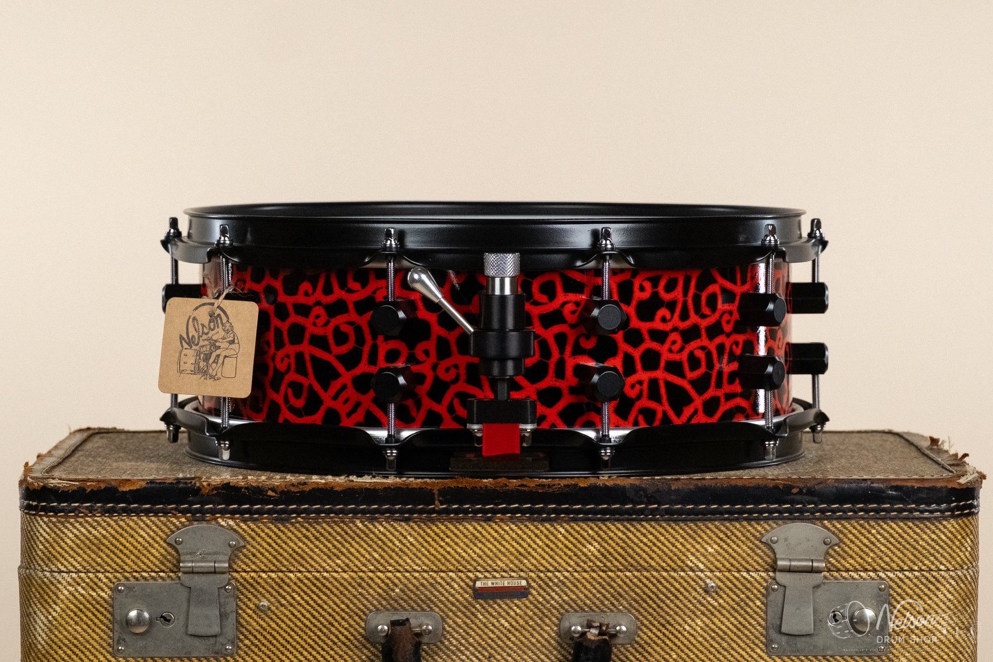 Honest Abe Plate Aluminum in Red & Black - 5x14