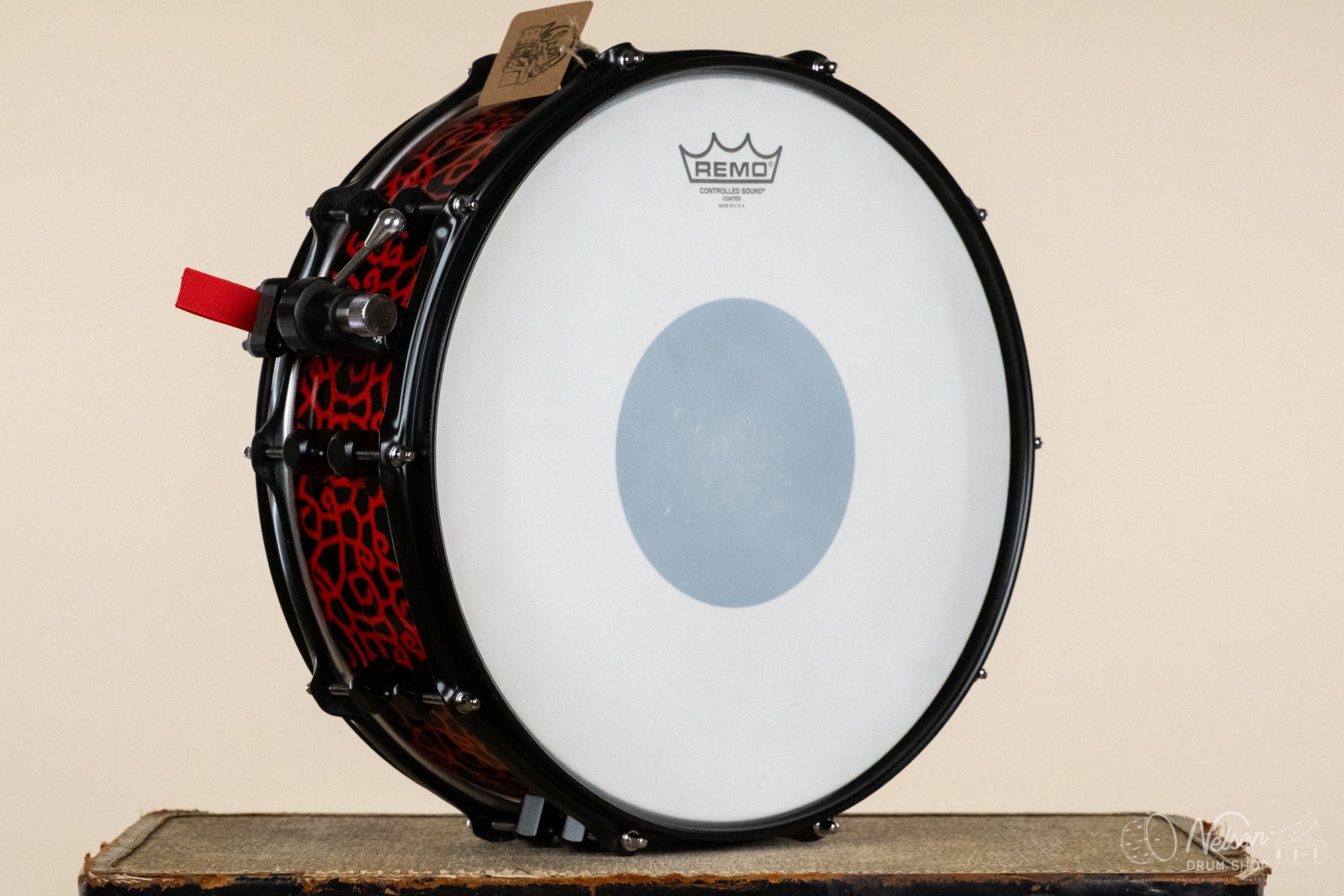 Honest Abe Plate Aluminum in Red & Black - 5x14