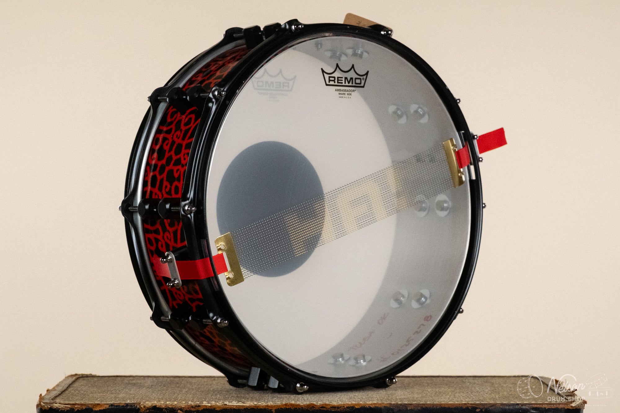 Honest Abe Plate Aluminum in Red & Black - 5x14