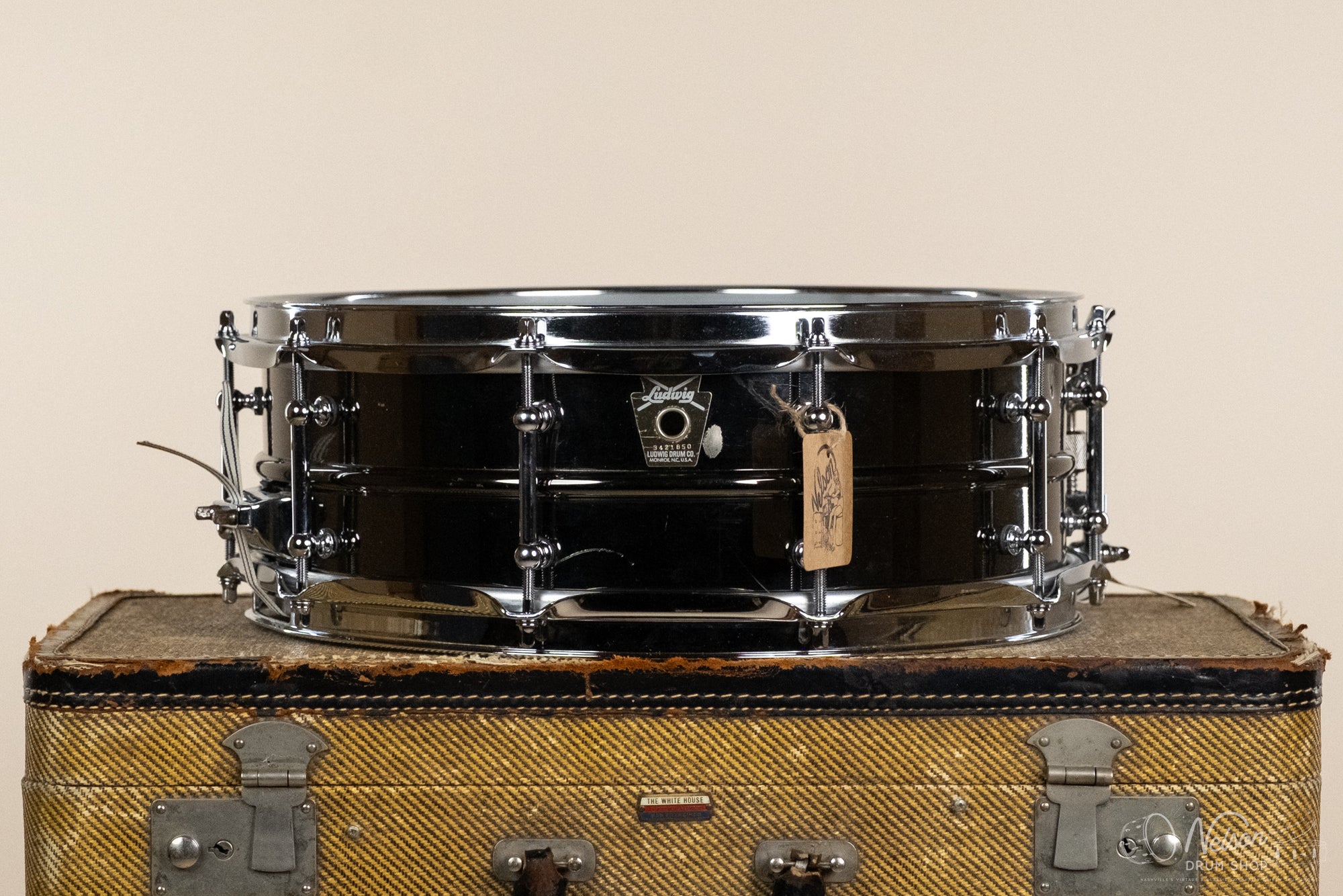 1990s Ludwig LB416KT Black Beauty w/ Tube Lugs - 5x14