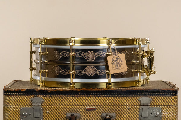 Aldridge Custom Nickel Over Brass Engraved by John Aldridge - 5x14
