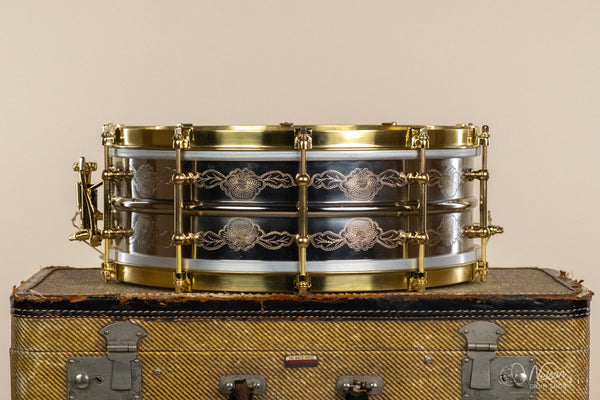 Aldridge Custom Nickel Over Brass Engraved by John Aldridge - 5x14