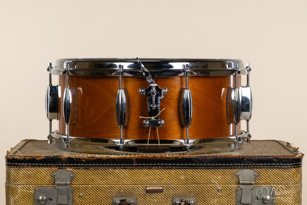 Aldridge Custom Solid Mahogany w/ Birdseye Rings in Gloss Lacquer - 6x14