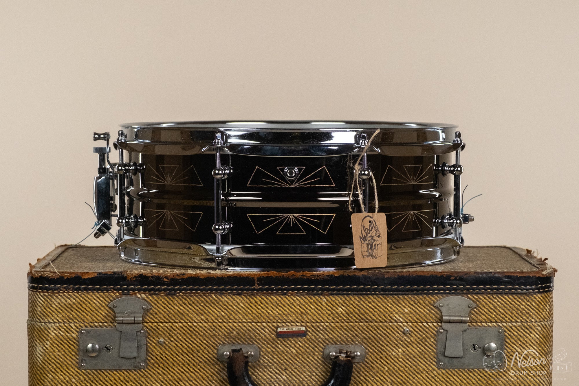 Lucas Aldridge No. 001 Engraved Black Nickel Over Brass - 5x14"