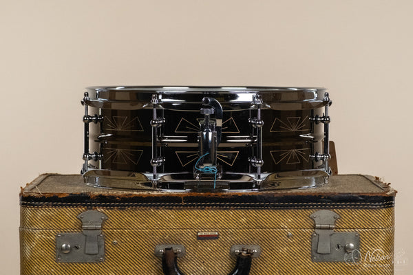 Lucas Aldridge No. 001 Engraved Black Nickel Over Brass - 5x14"