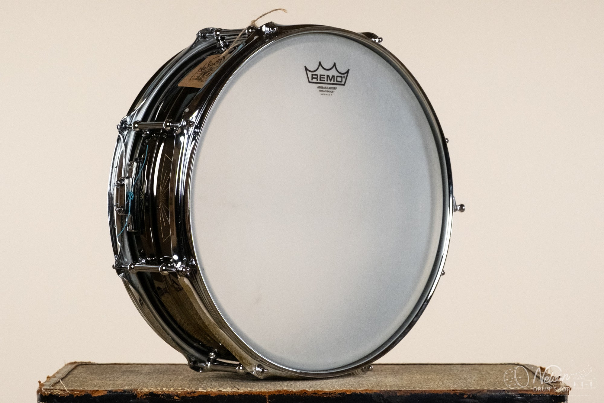 Lucas Aldridge No. 001 Engraved Black Nickel Over Brass - 5x14"
