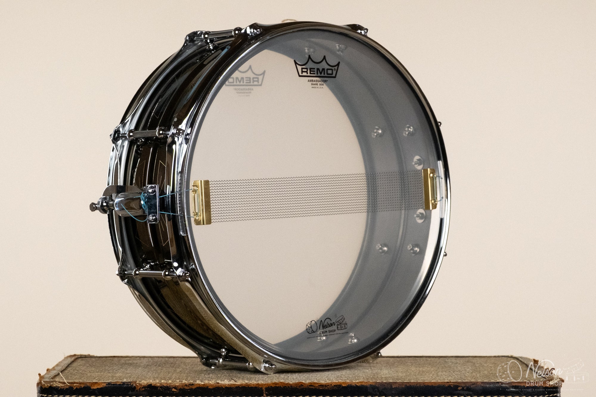 Lucas Aldridge No. 001 Engraved Black Nickel Over Brass - 5x14"