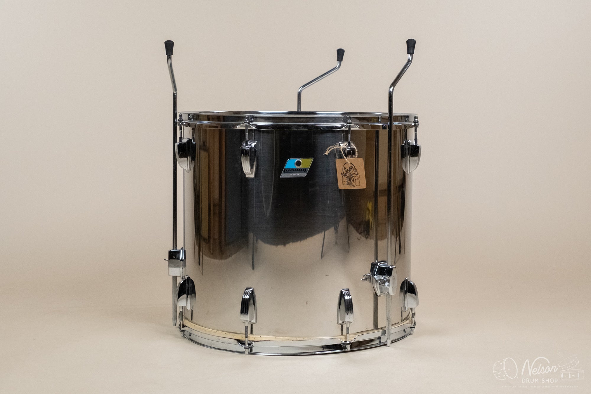 1970s Ludwig Stainless Steel Floor Tom- 16x18"
