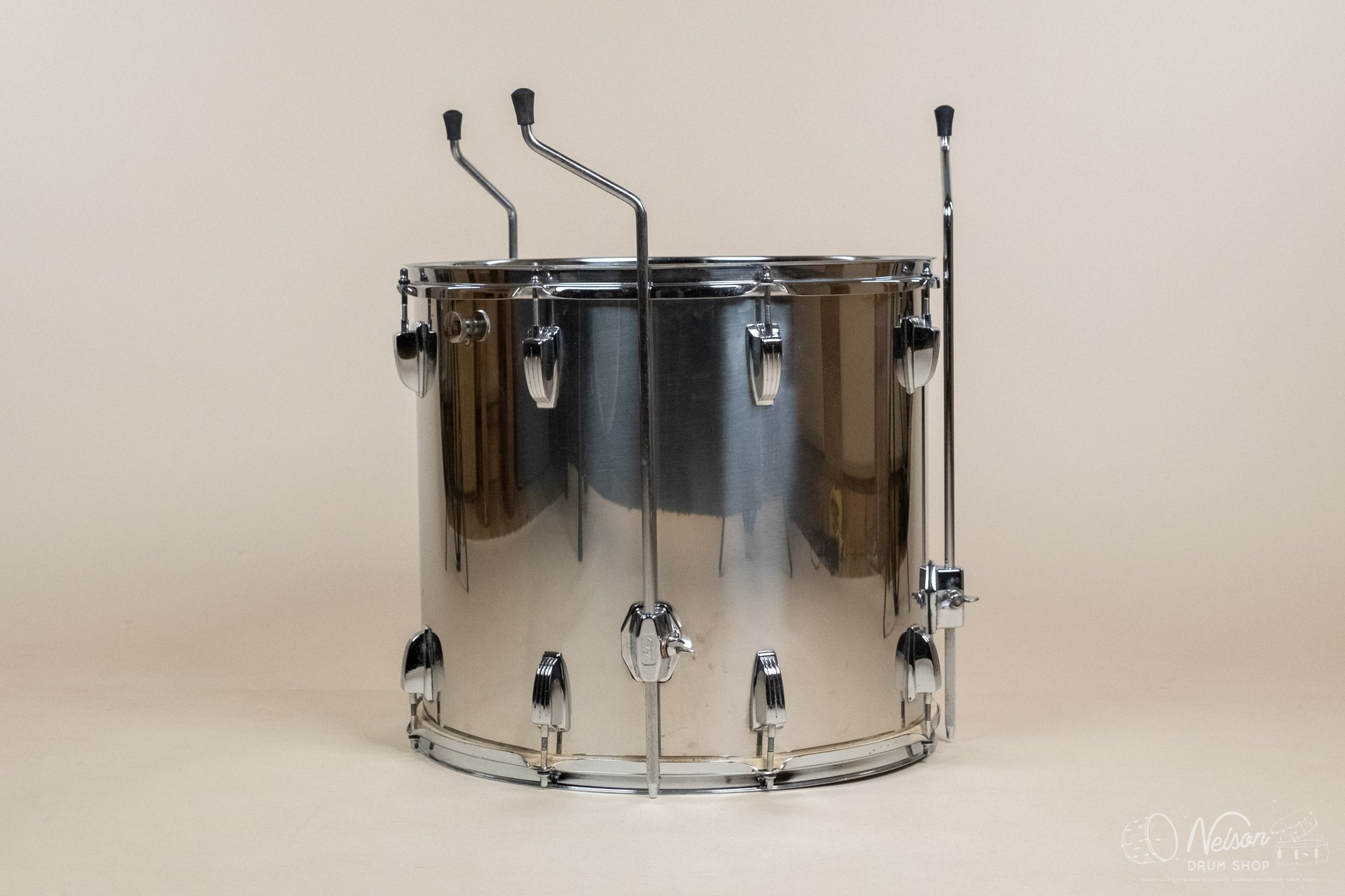 1970s Ludwig Stainless Steel Floor Tom- 16x18"