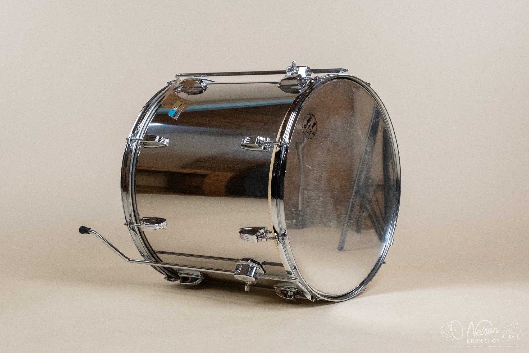 1970s Ludwig Stainless Steel Floor Tom- 16x18"