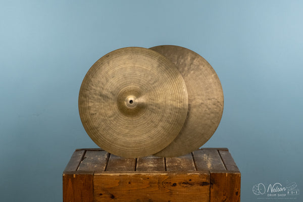1960s Zildjian New Stamp K Istanbul Hi-Hats - 14"