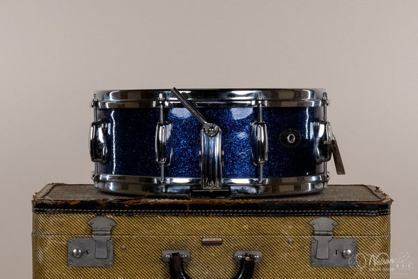 1956-59 Slingerland 'Super Gene Krupa' Solid Shell in Sparkling Blue Pearl - 5.5x14