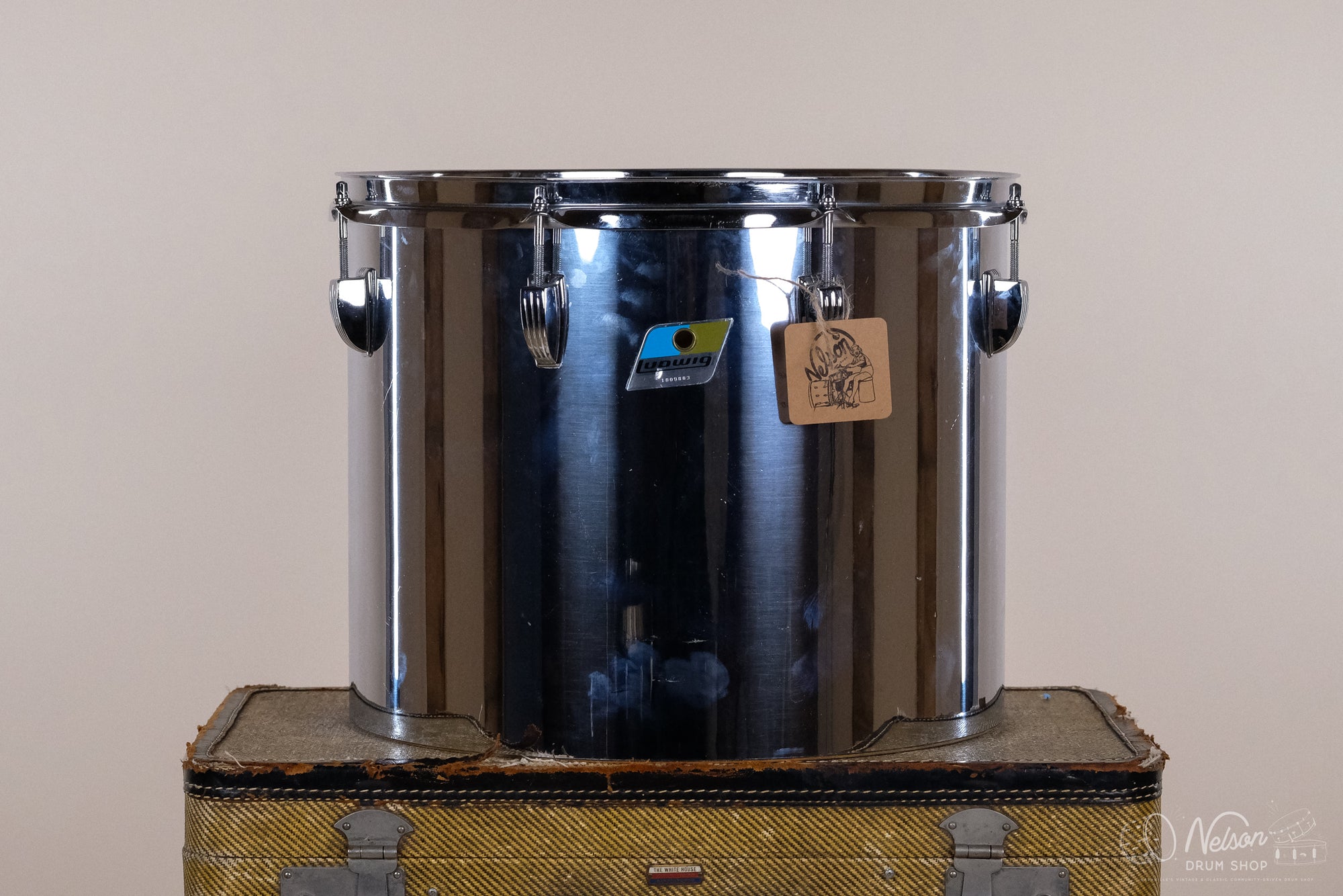1970s Ludwig 6-Ply Concert Tom in Chrome Over Wood - 12x15