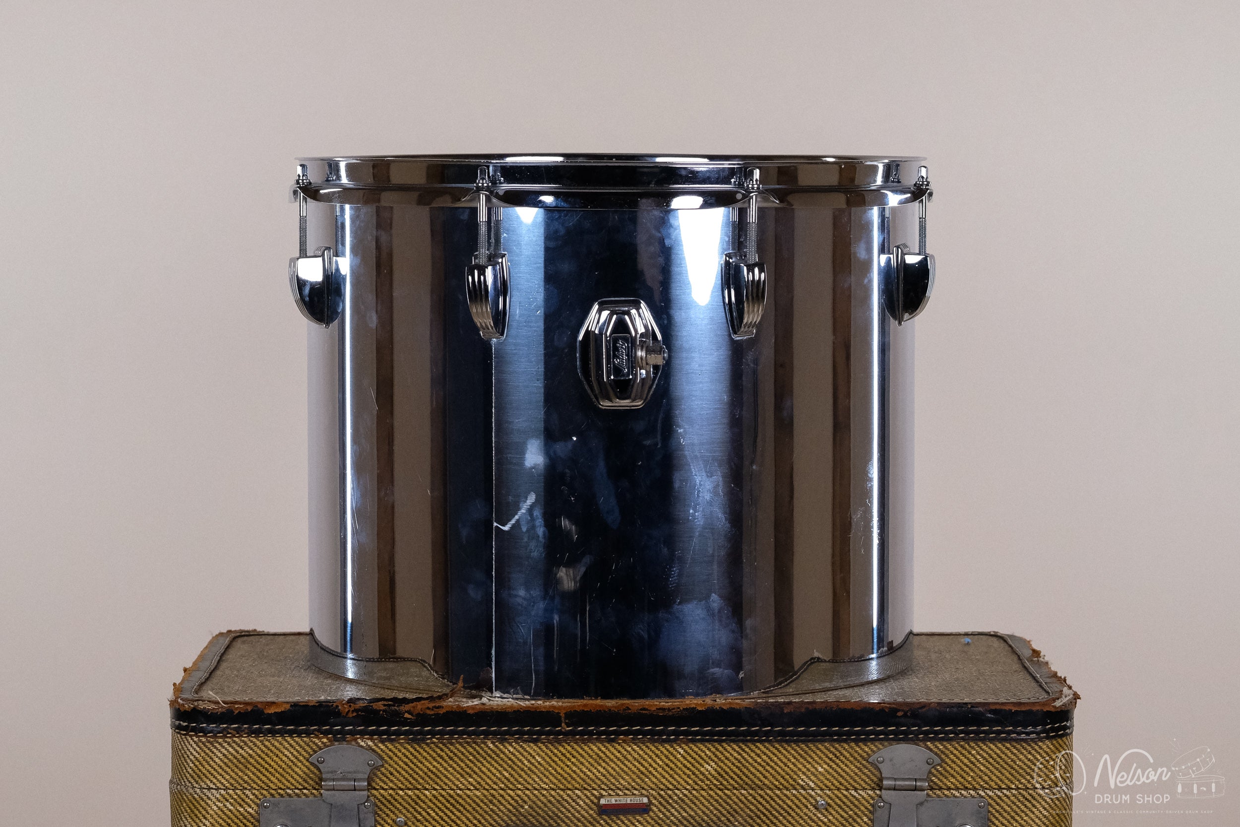 1970s Ludwig 6-Ply Concert Tom in Chrome Over Wood - 12x15