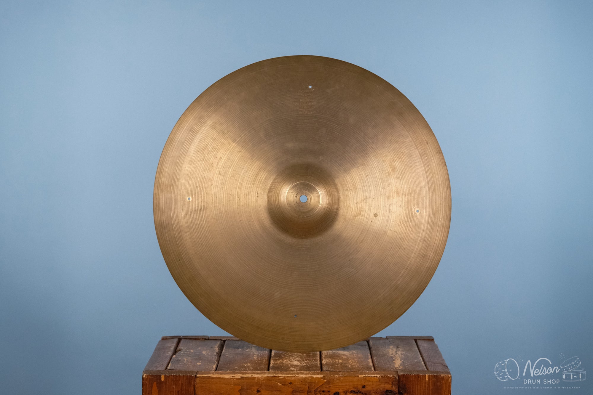 1954-57 Zildjian Large Stamp Avedis Ride - 21" 4 rivet holes