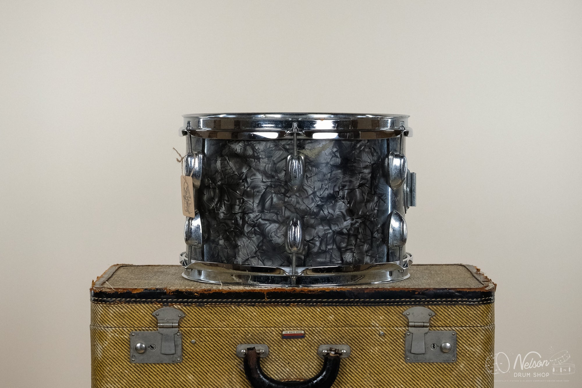 Used MIJ Rack Tom in Black Diamond Pearl - 8x12