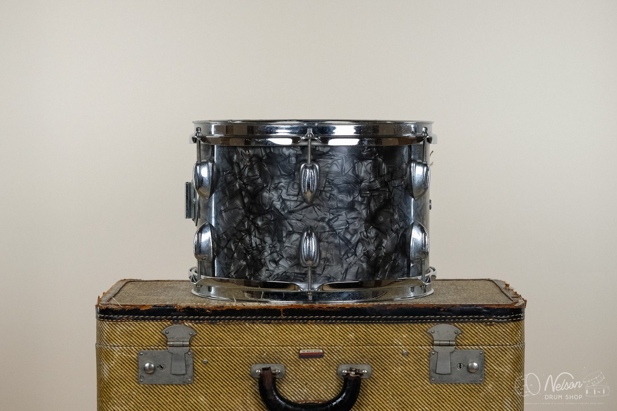 Used MIJ Rack Tom in Black Diamond Pearl - 8x12