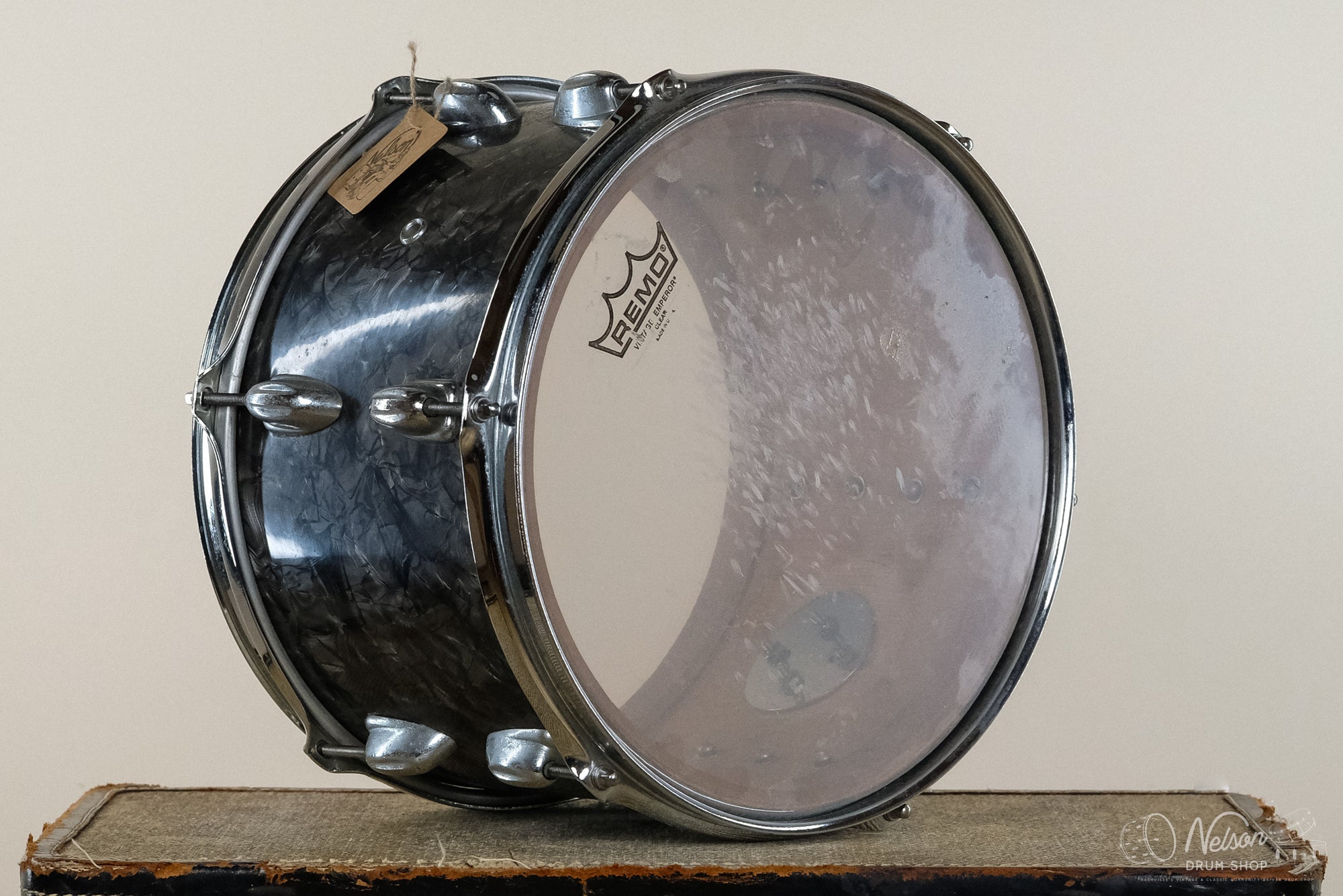 Used MIJ Rack Tom in Black Diamond Pearl - 8x12