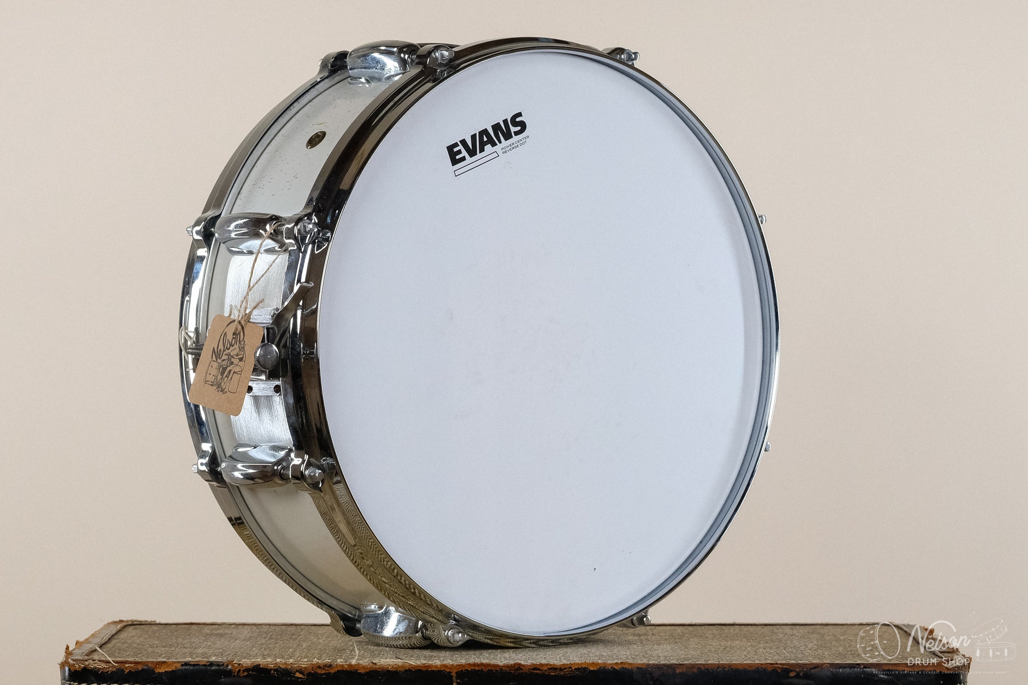 1960s Rogers 'Tower' refinished in White Paint - 5x14