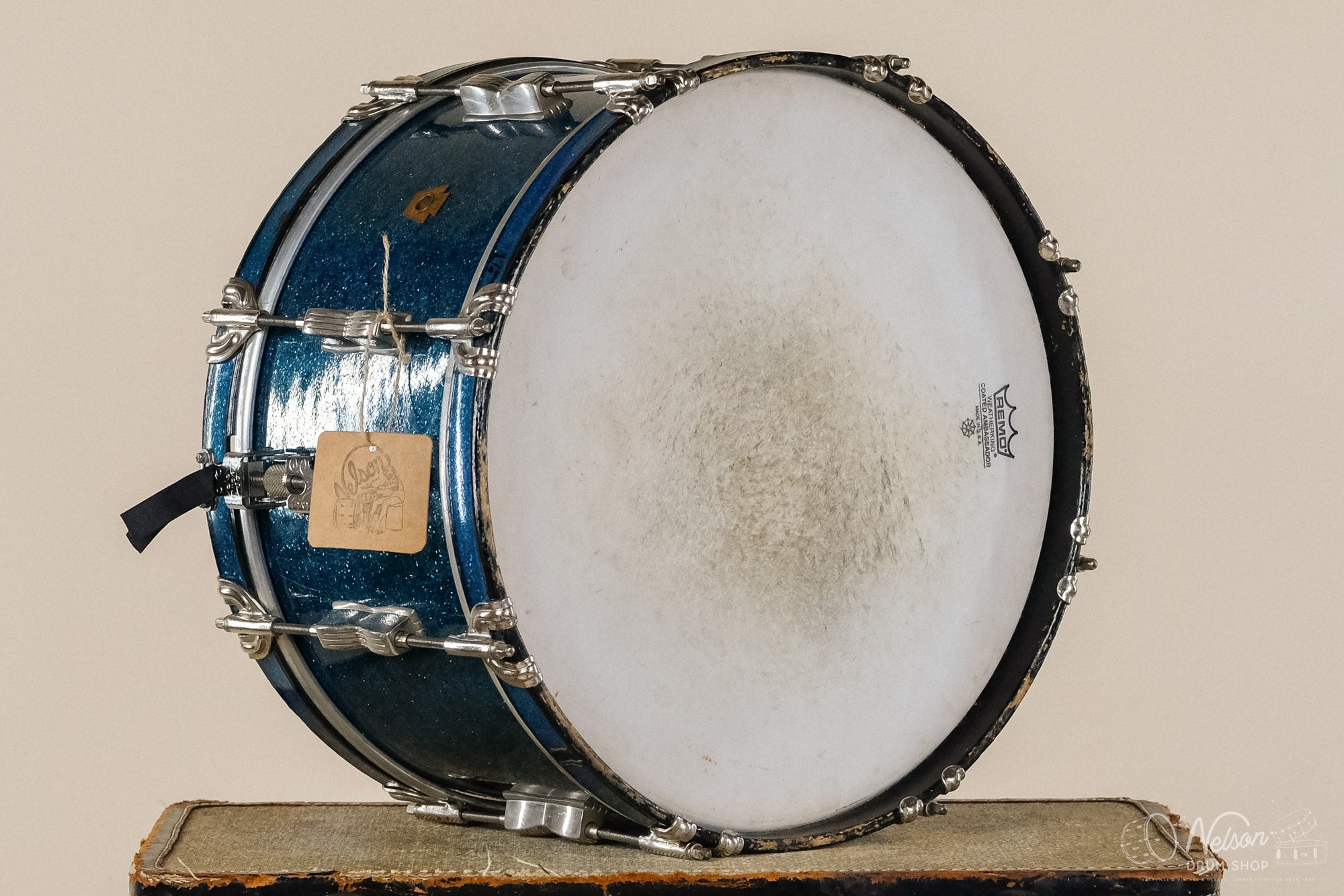 1950s WFL 'Contest Model' No. 472 in Aqua Sparkle - 8x15