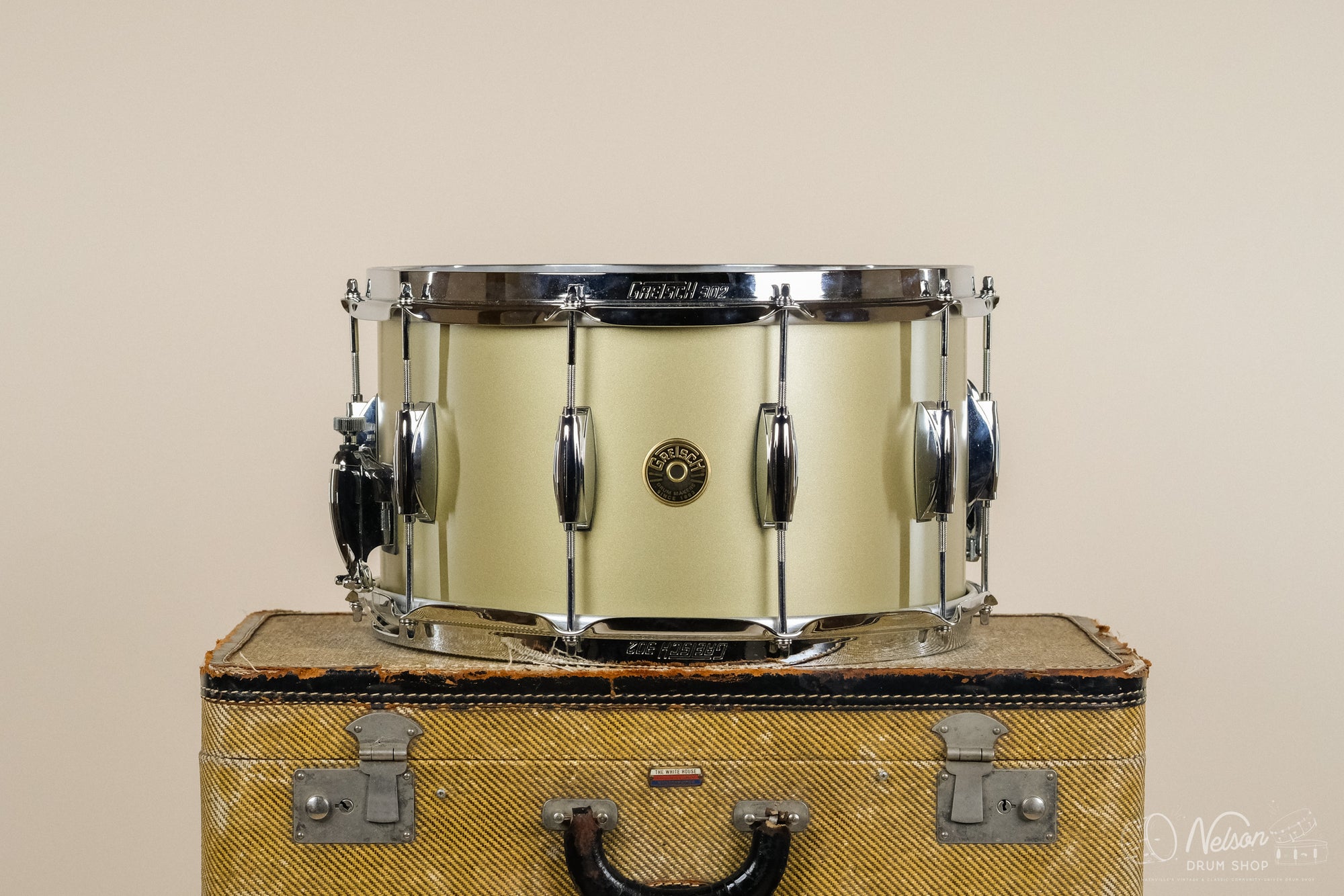 Used Gretsch Broadcaster in Matte Gold Top Lacquer - 8x14