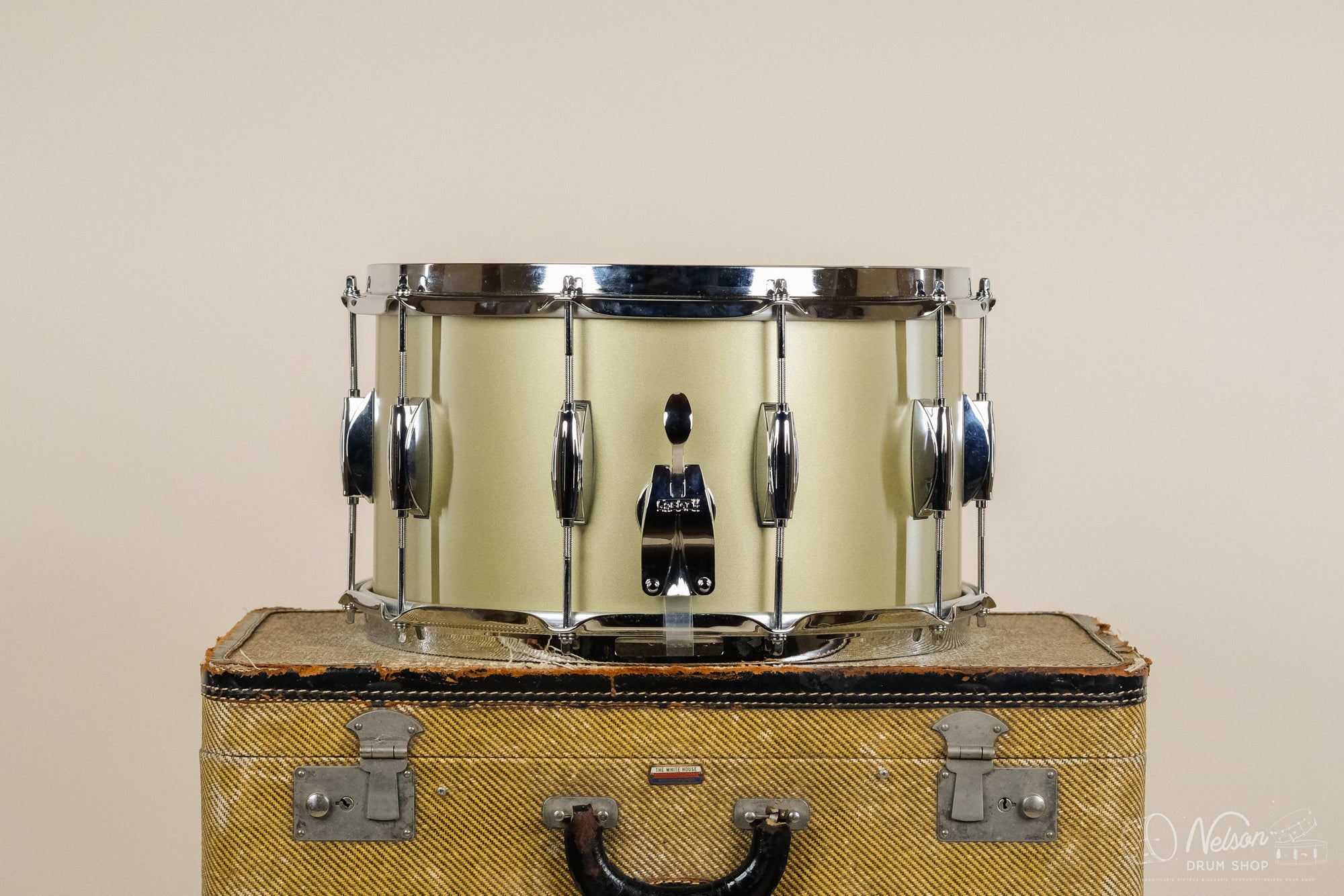 Used Gretsch Broadcaster in Matte Gold Top Lacquer - 8x14