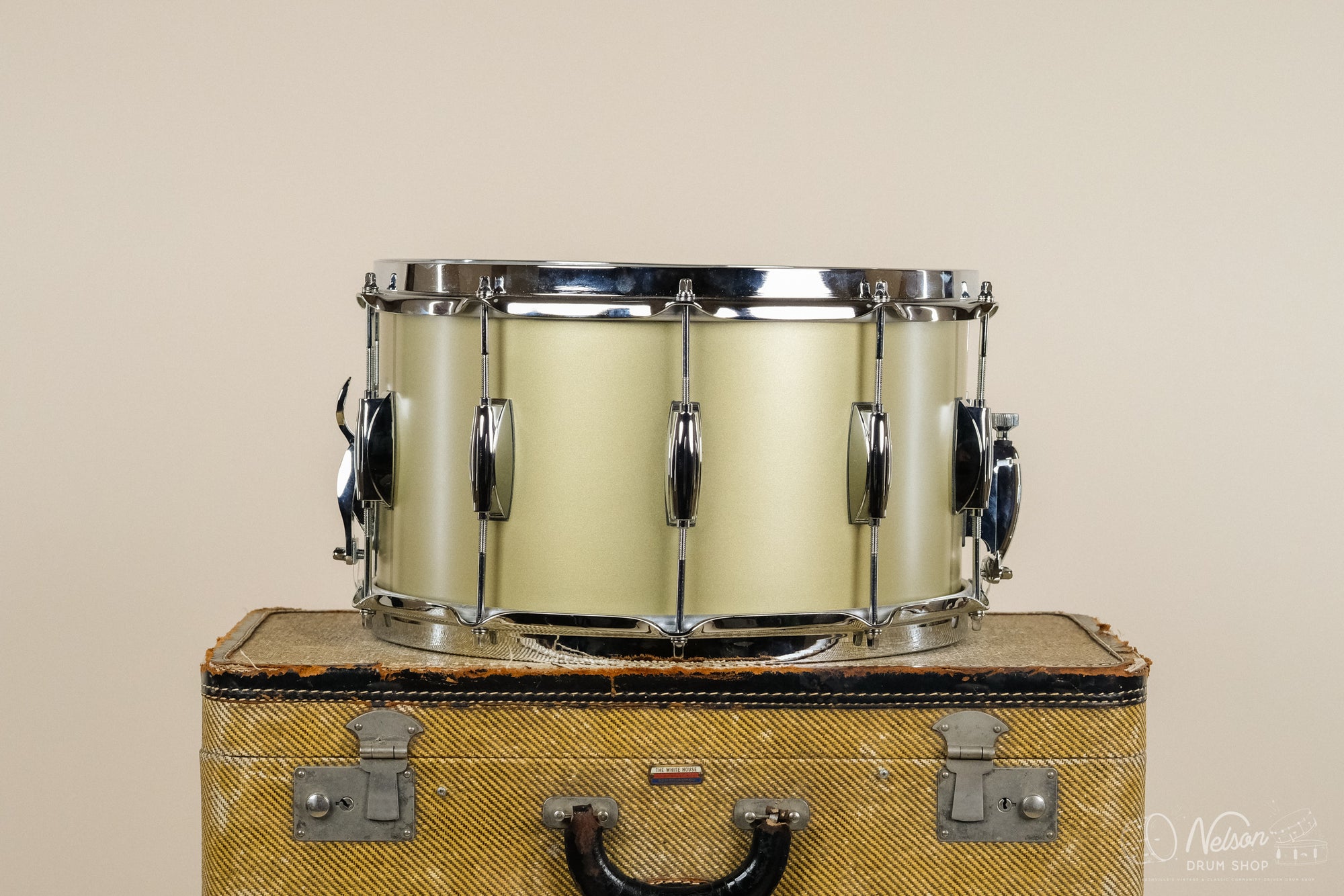 Used Gretsch Broadcaster in Matte Gold Top Lacquer - 8x14