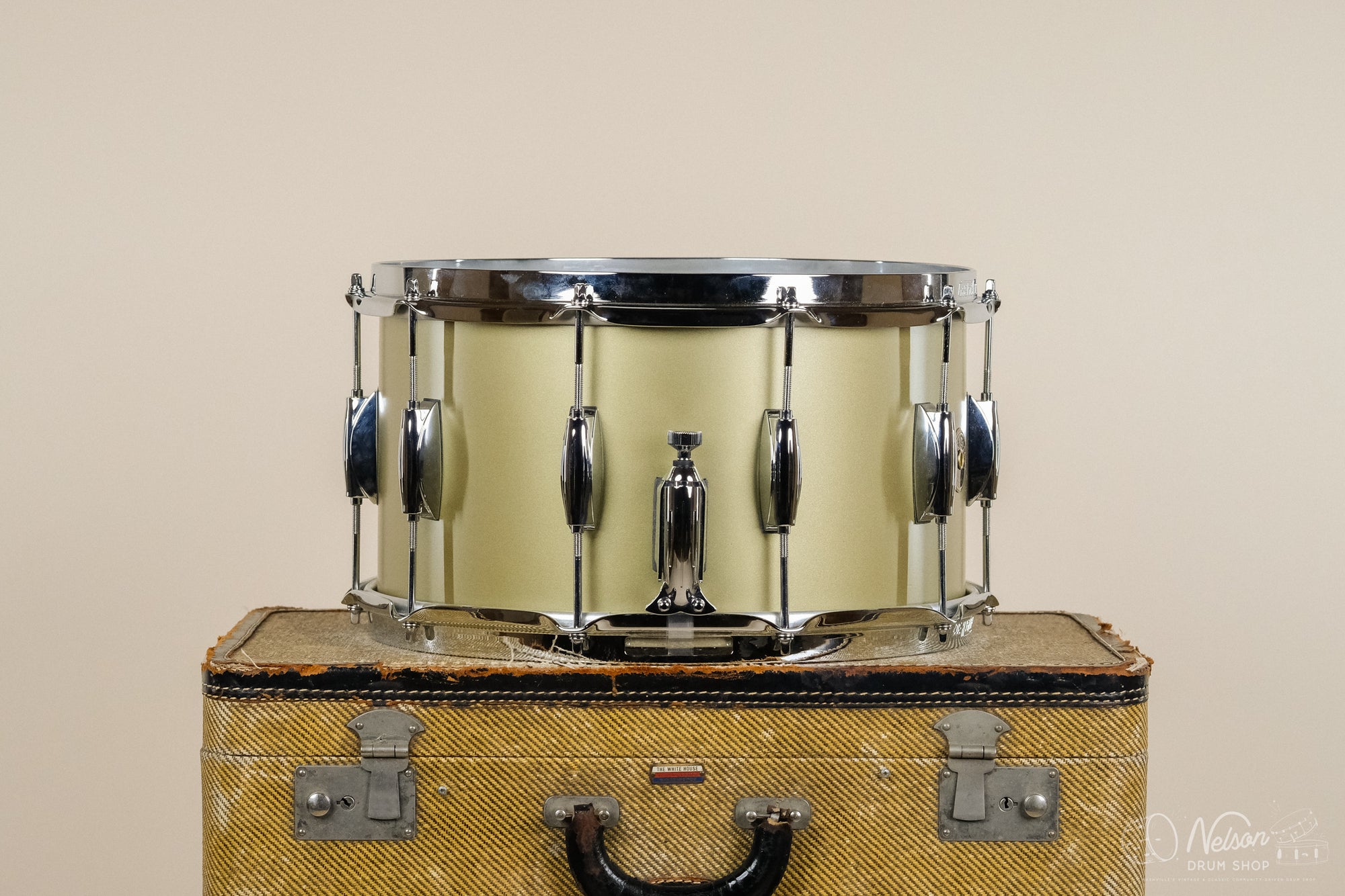 Used Gretsch Broadcaster in Matte Gold Top Lacquer - 8x14